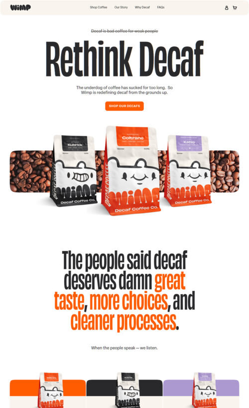 Wimp Decaf Coffee Co