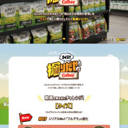 クイズ！掘りだせカルビー｜カルビー